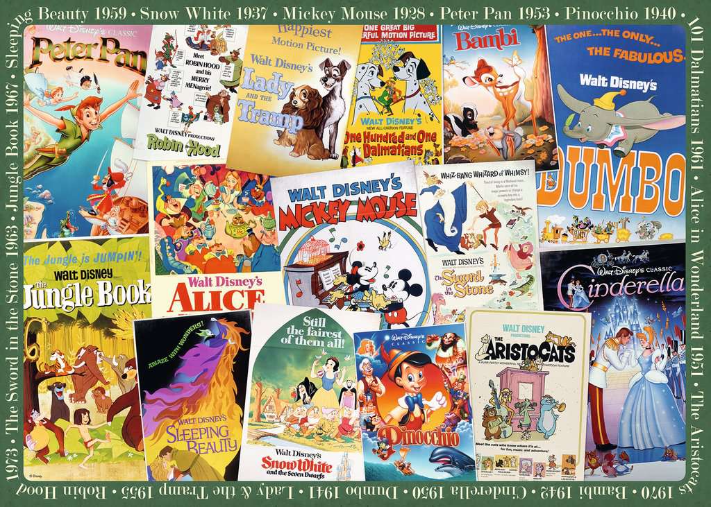 Ravensburger Disney Vintage Posters (1000pcs)