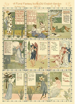 DMG un fantasme floral, Walter Crane (boîte endommagée)