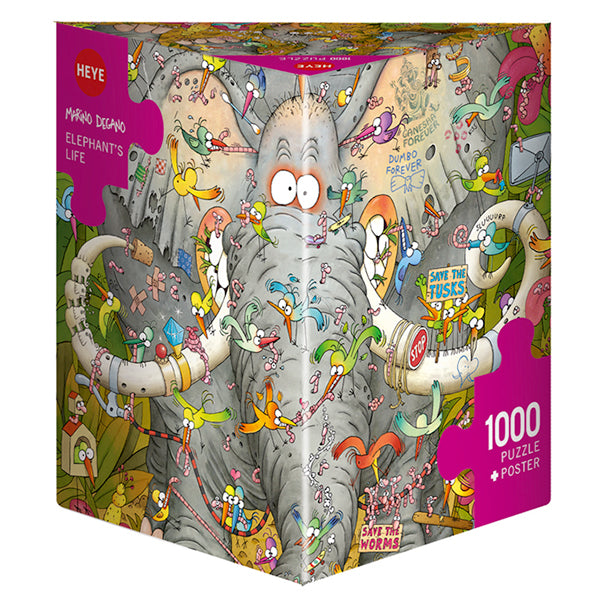 Elephant's Life, Marino Degano (Triangular Box) (1000pcs)