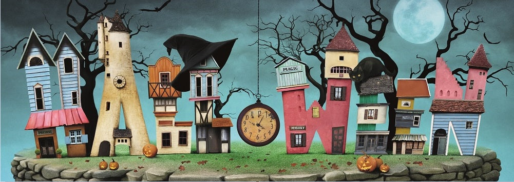 Ville d'Halloween (1000pcs) (panoramique)