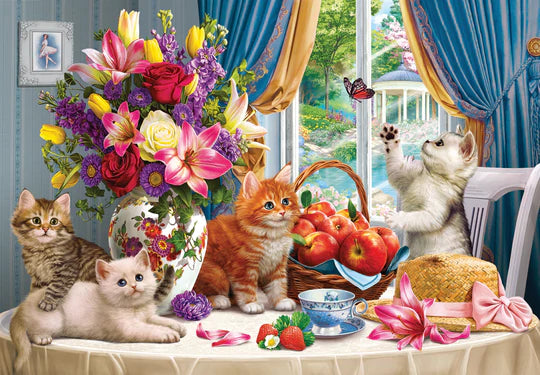 Chatons moelleux dans le salon (260pcs)