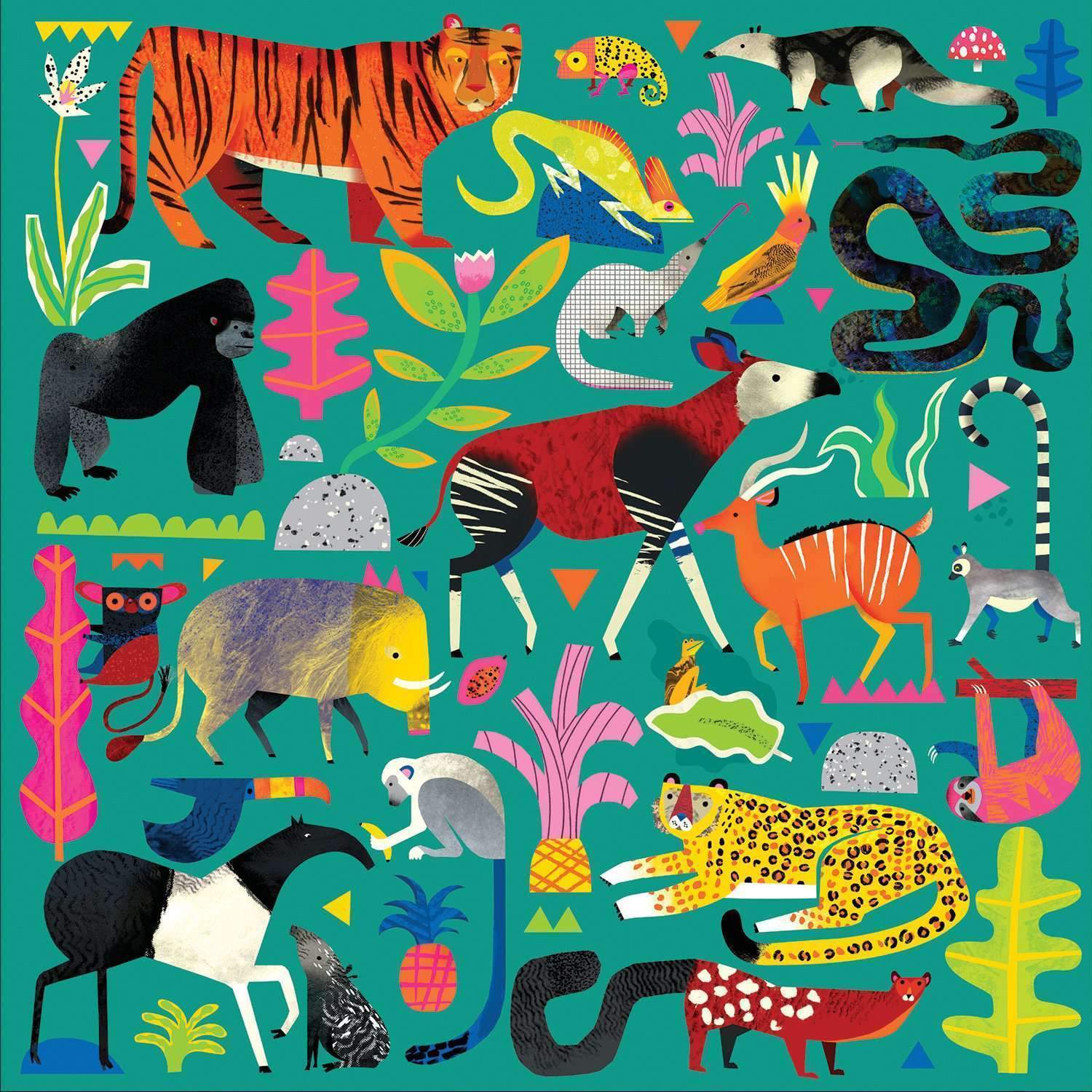 Animaux de la forêt tropicale