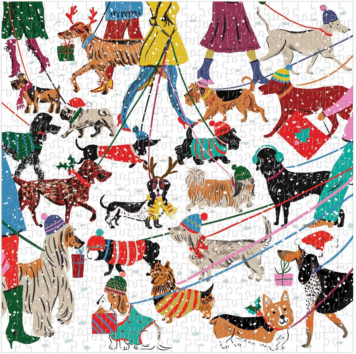 PFG Winter Dogs (500 pièces) (Usage/Occasion - PUZZLES FOR GOOD)