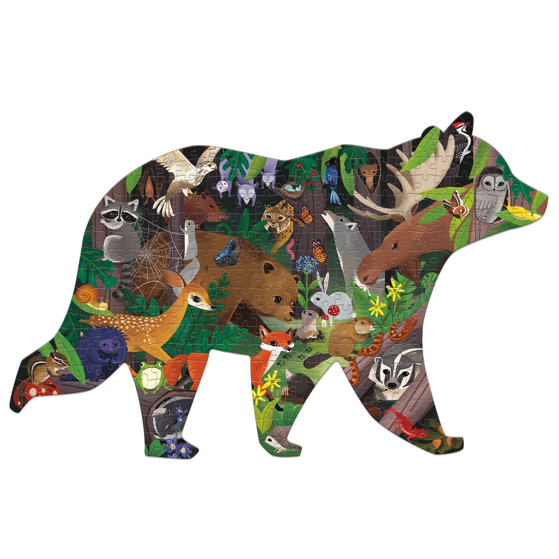 Woodland Forest 300 Piece Shaped Scene Puzzle