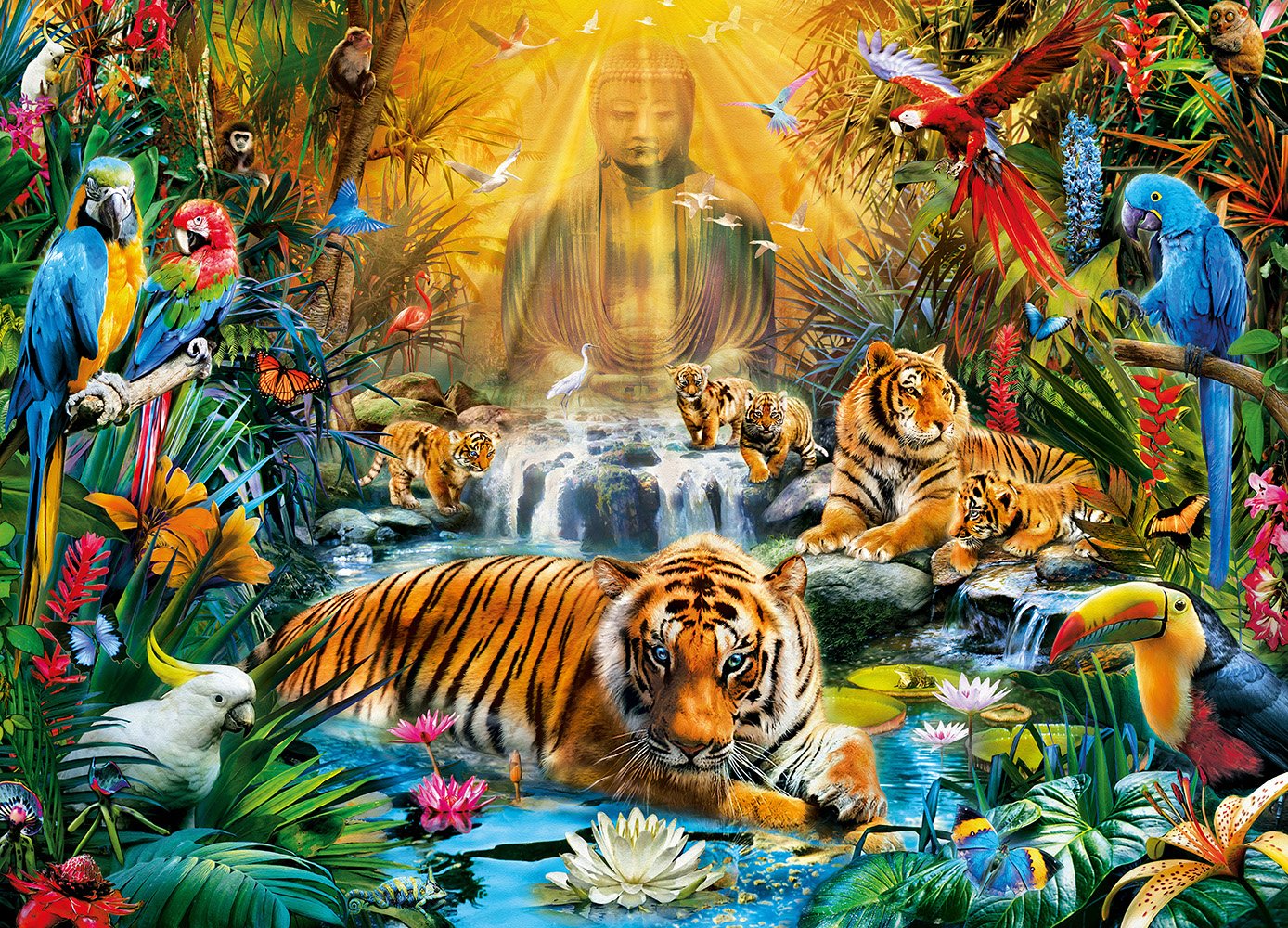 PFG Mystic Tigers (1000pcs) (Usage/Used - PUZZLES FOR GOOD)