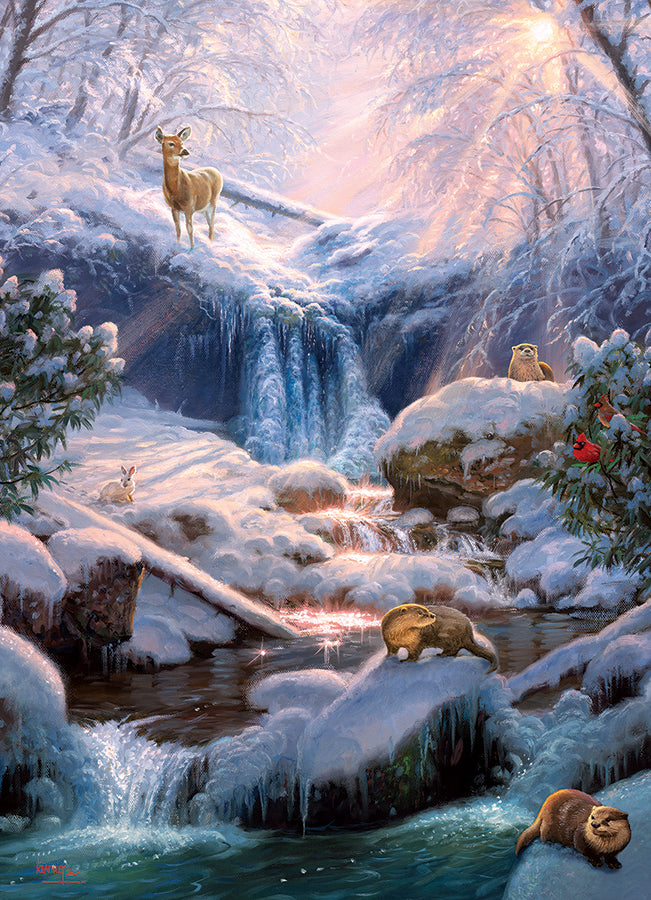 Mystic Falls en hiver, Mark Keathley (1000pcs)
