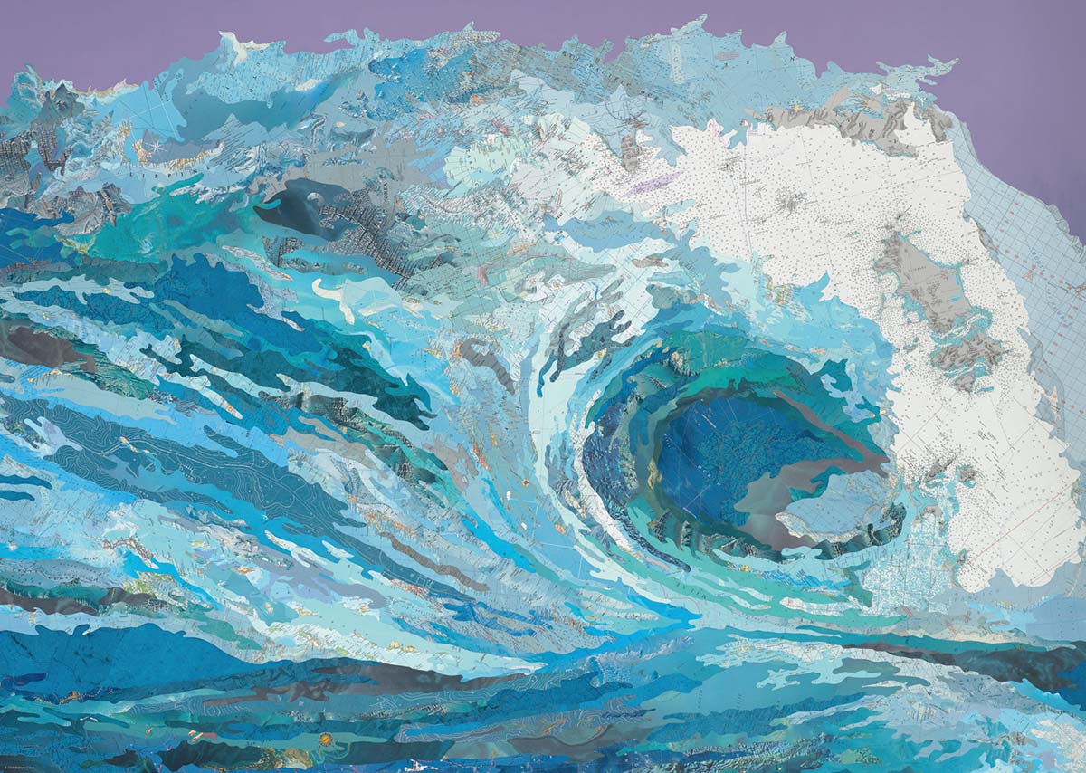 Map Art - Map Wave, Matthew Cusick (2000pcs)