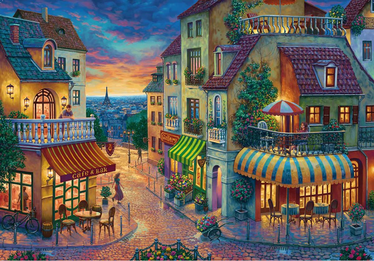 PFG Ravensburger An Evening in Paris (1000 pcs) (Usage/Used - PUZZLES FOR GOOD)