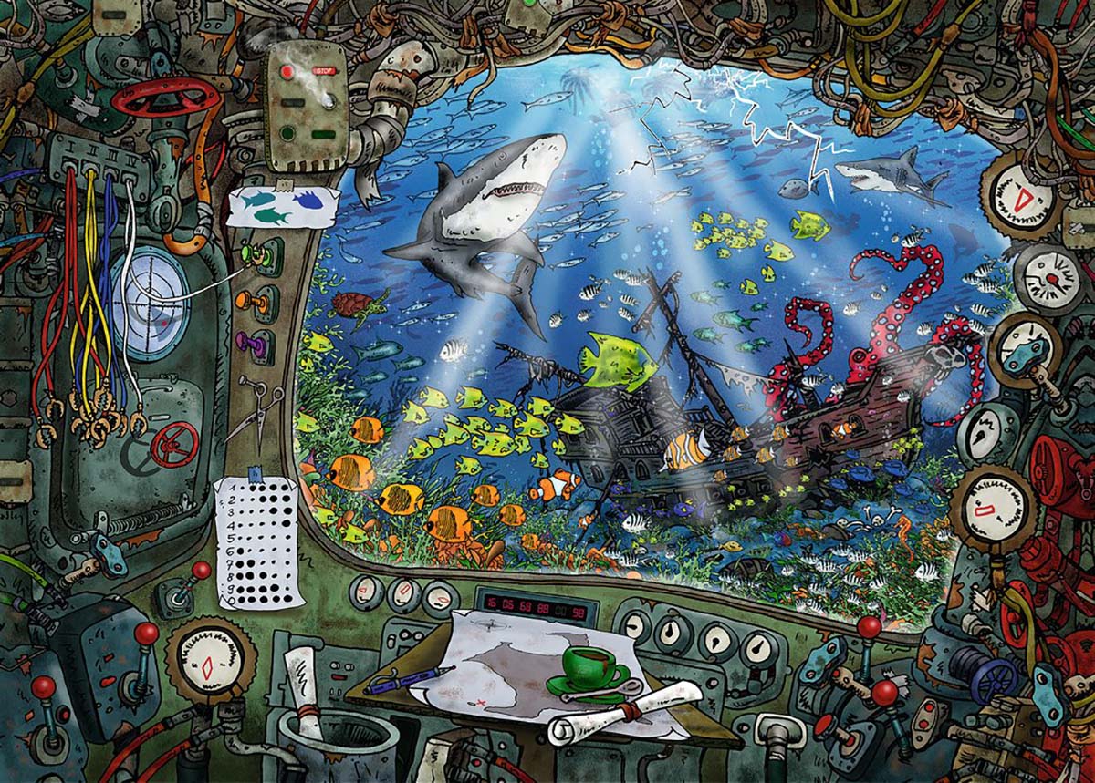 DMG Ravensburger Escape: sous-marin (boîte endommagée)
