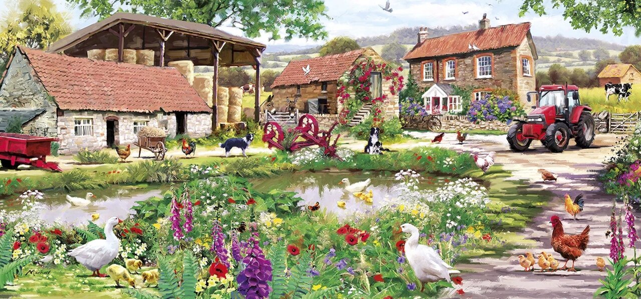 Duckling Farm, Richard MacNeil  (Panoramic)