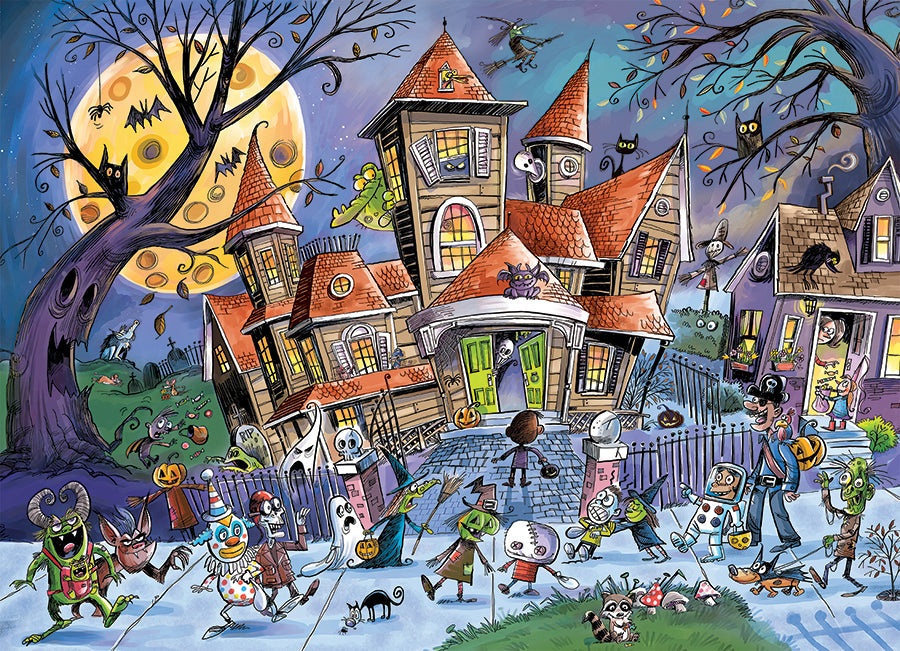 Maison hantée (puzzle de famille)