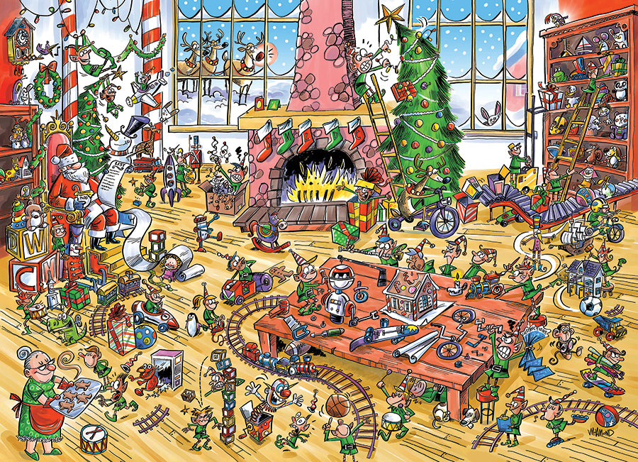 Elfes au travail (puzzle de la famille)