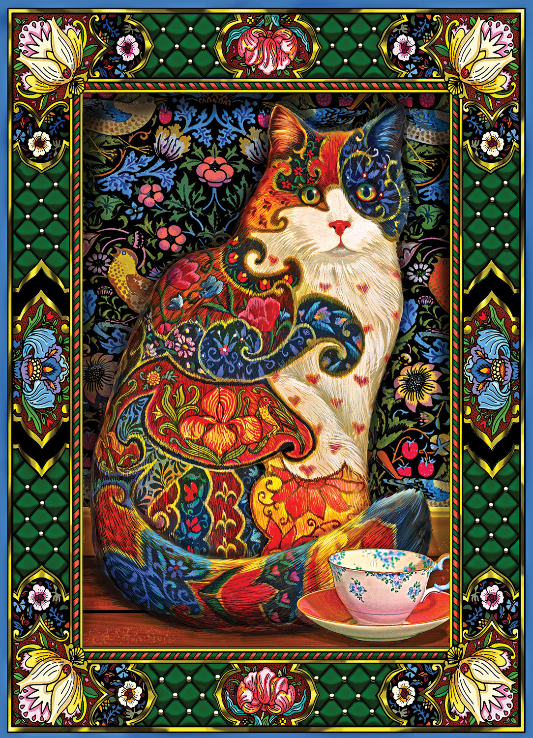 Chat peint (1000 pc)