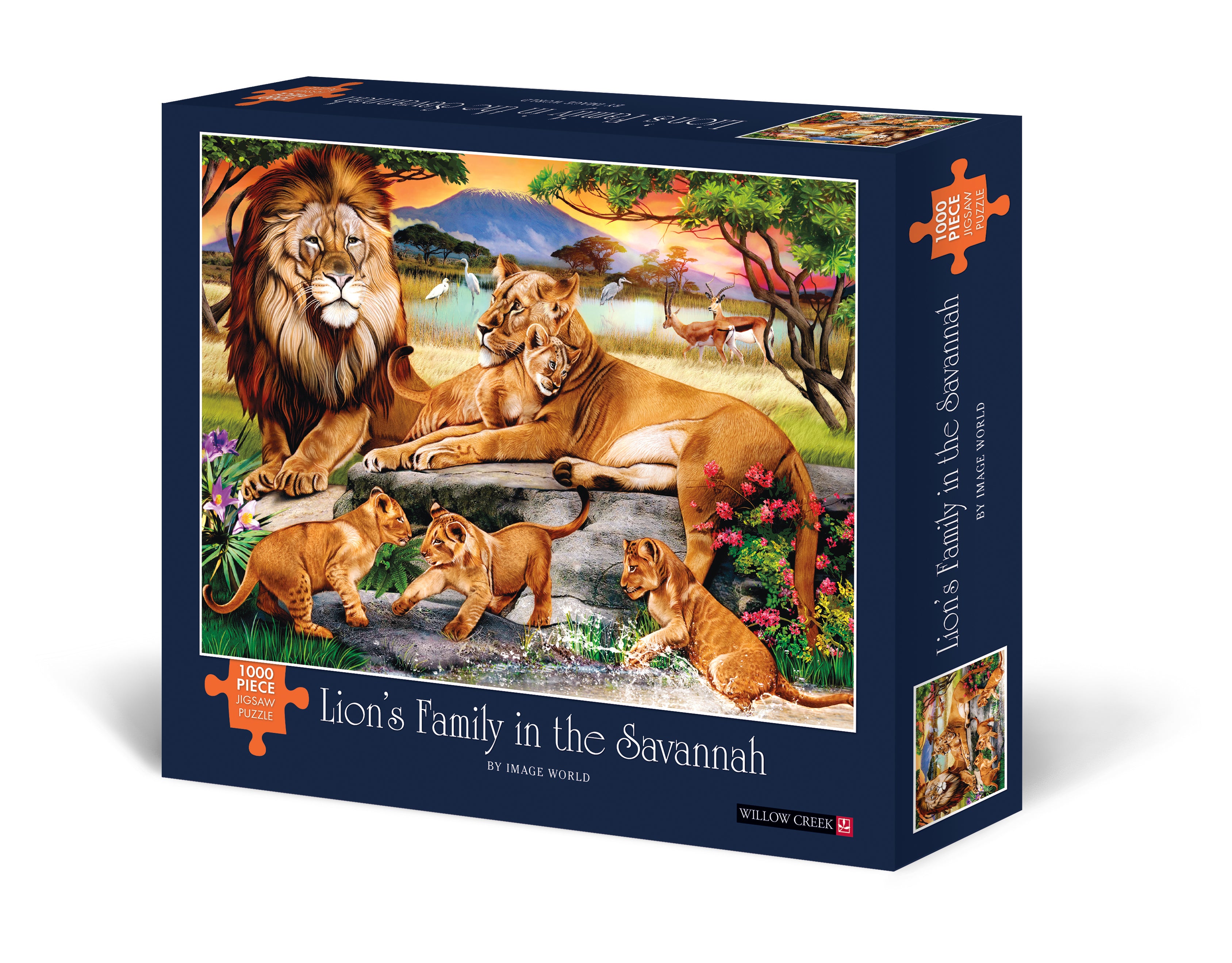 La famille de Lion dans la savane (1000pcs)