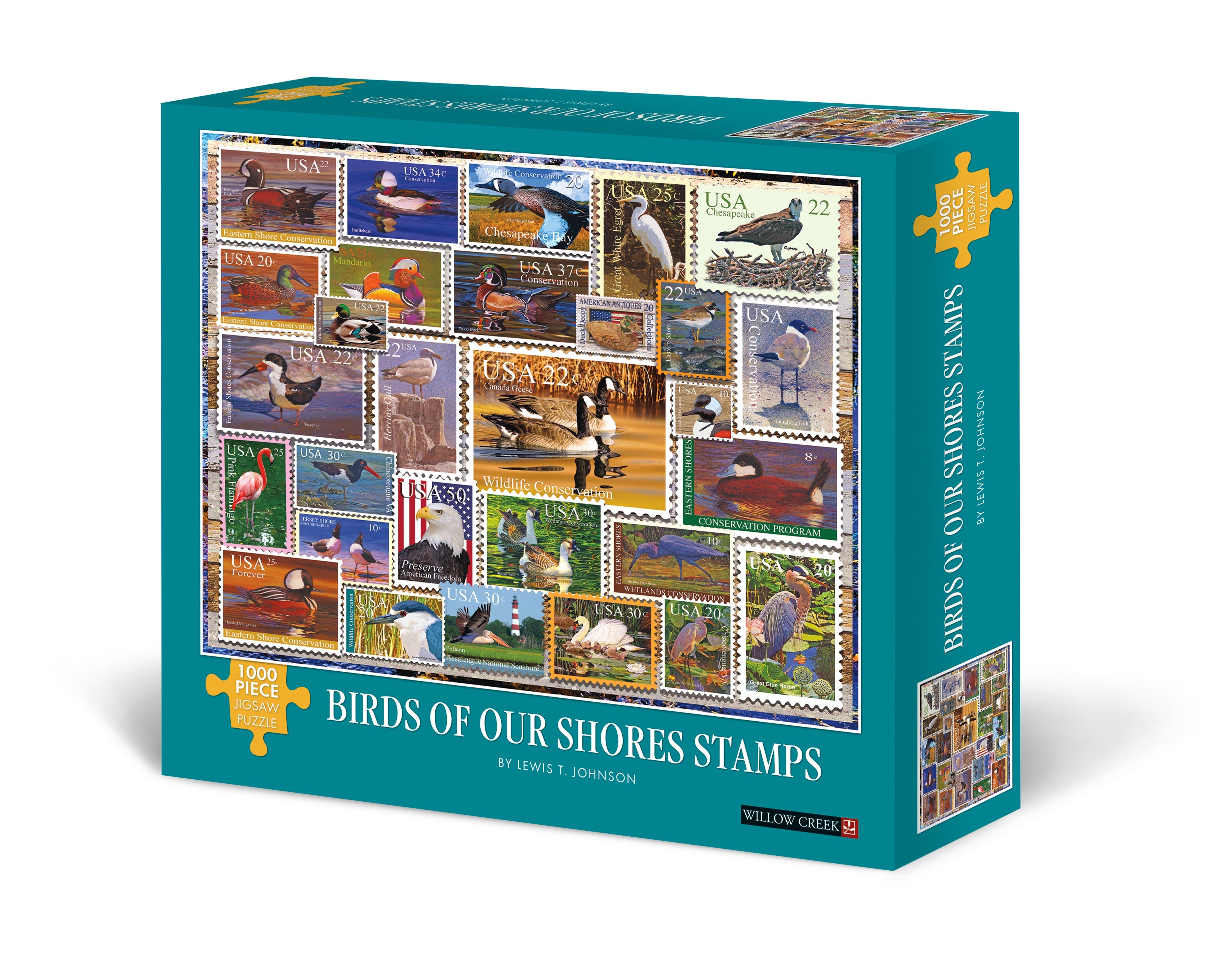 PFG Birds of Our Shores Stamps (1000pcs) (utilisation / utilisée - puzzles pour de bon)
