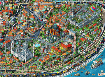 PFG Fractal Istanbul, Tarik Tolunay (3000pcs) (Usage/Used - PUZZLES FOR GOOD)