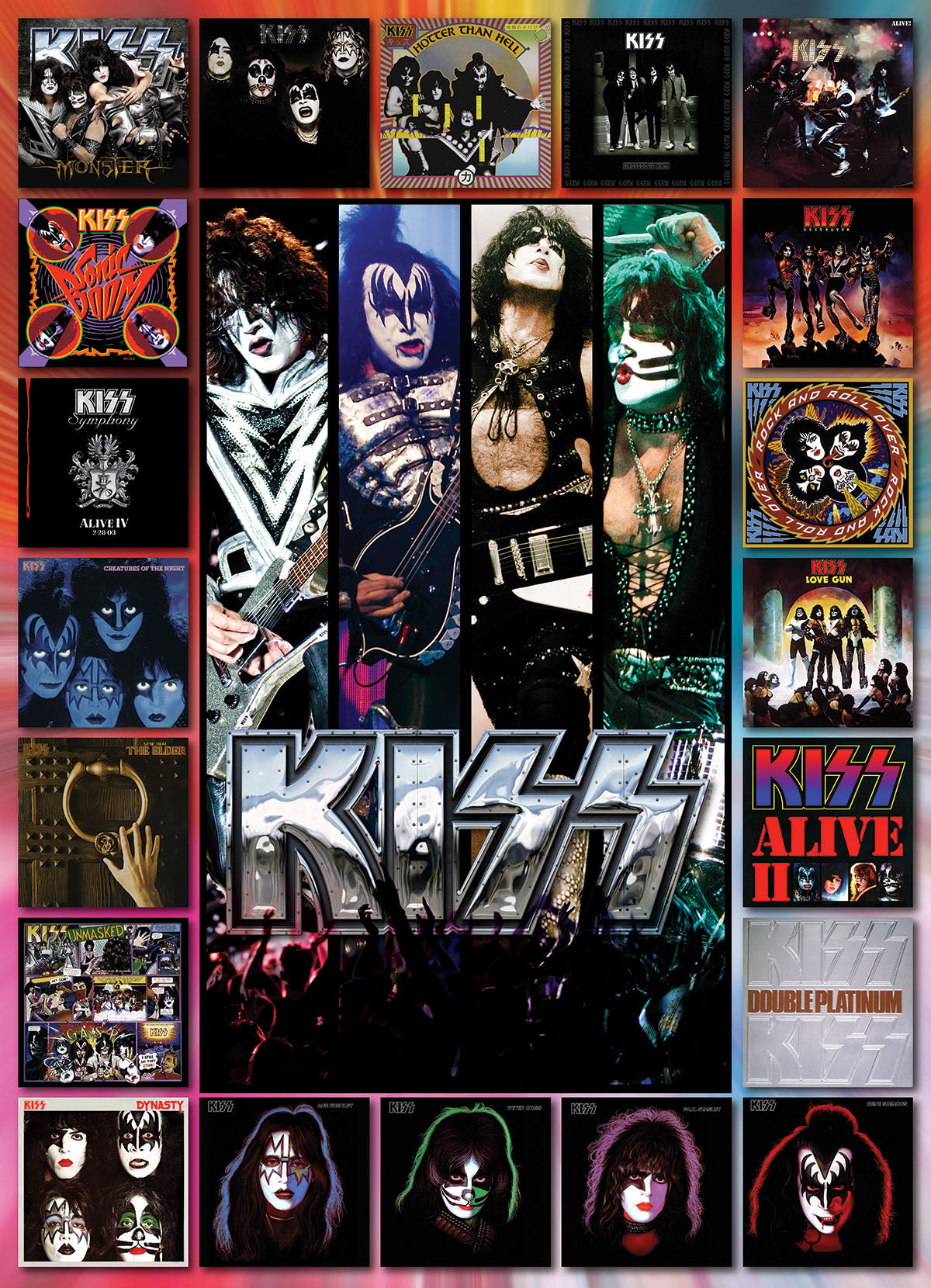 Kiss: The Albums Cover Collage