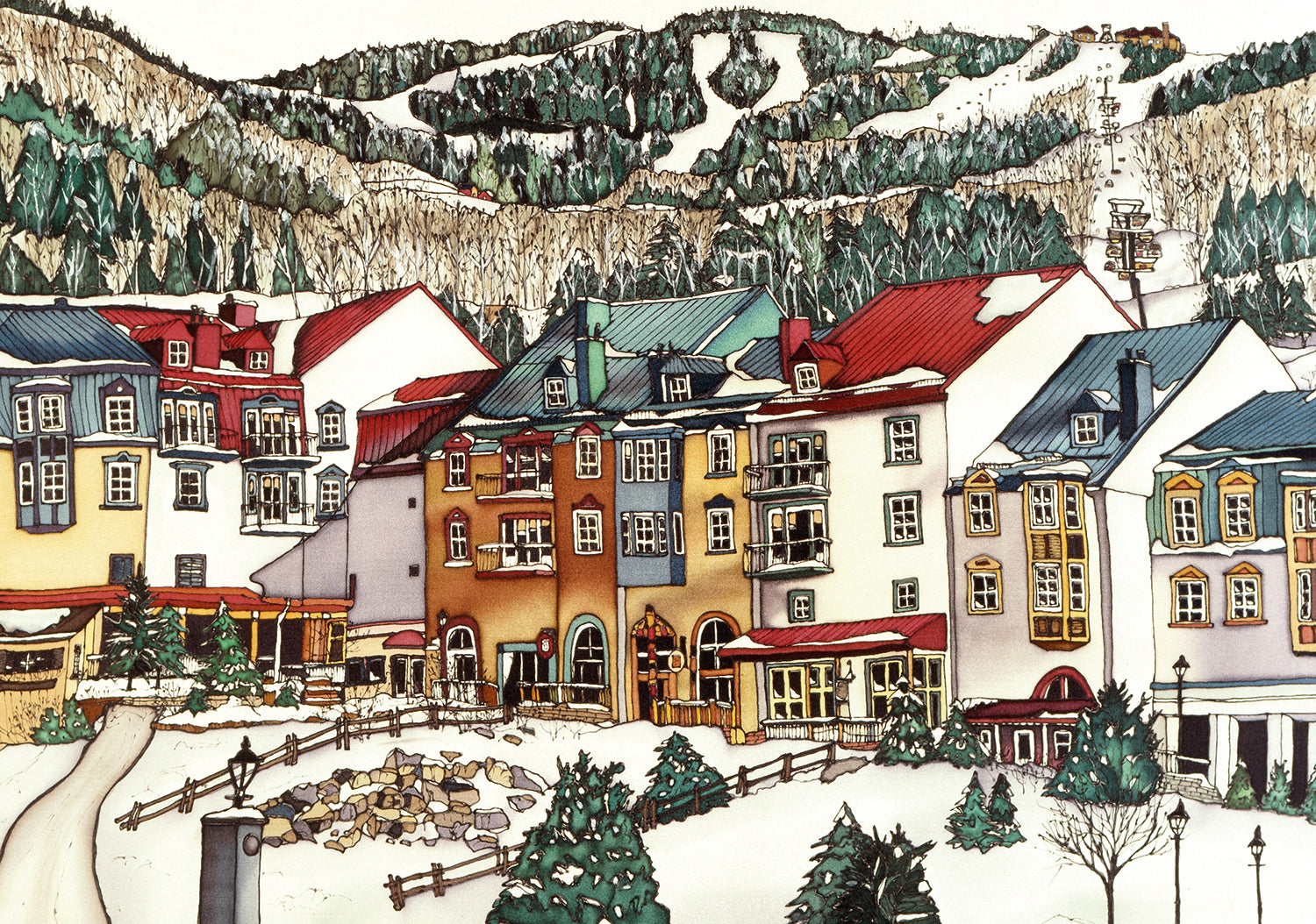 Hiver à Mont-Trembant, Bovet (1000pcs)