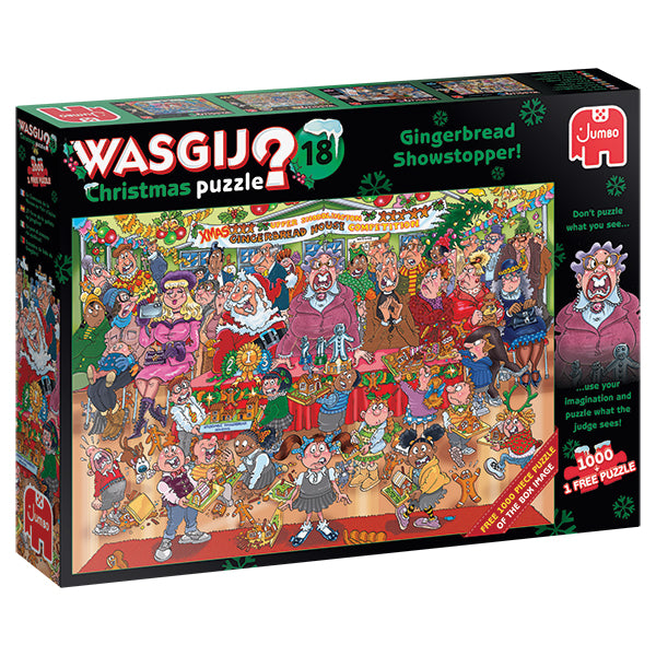 Wasgij Christmas #18, Gingerbread Showstopper! (2x1000pcs)