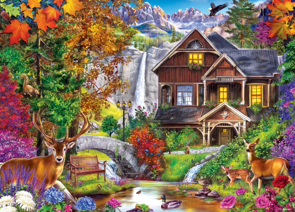 Cottage caché, cottages de fleurs