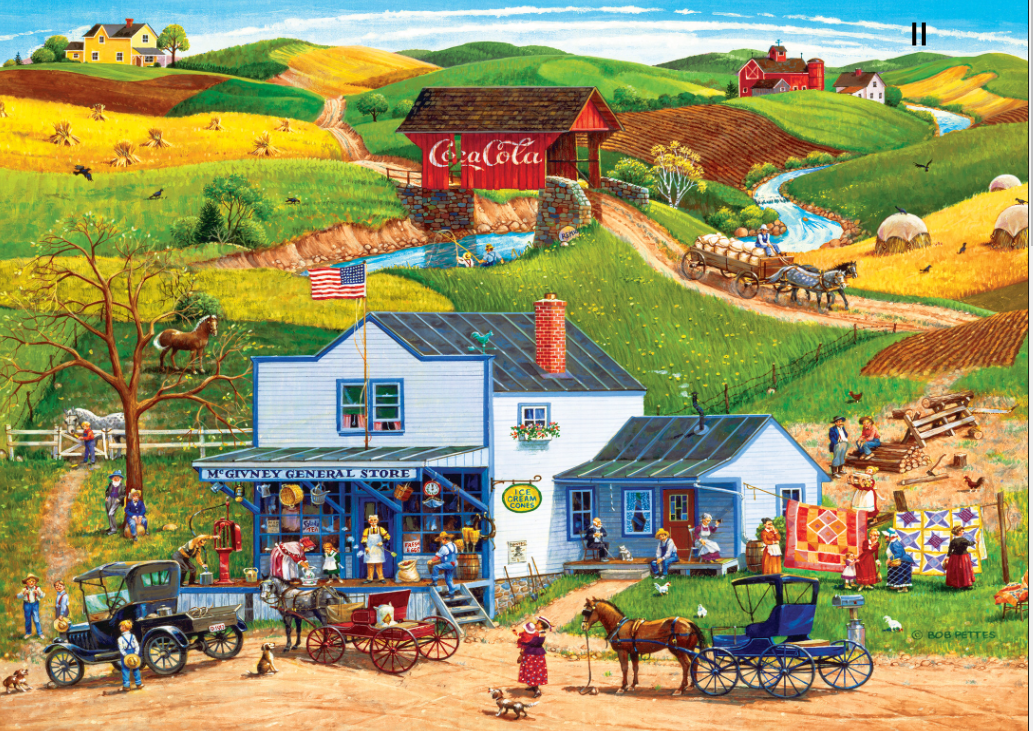 Galerie de la ville natale - Maginie de la campagne de McGiveny