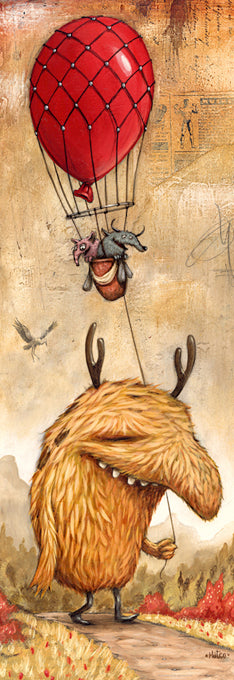 Zozoville: Red Balloon, Mateo Dineen (Vertical Panorama)
