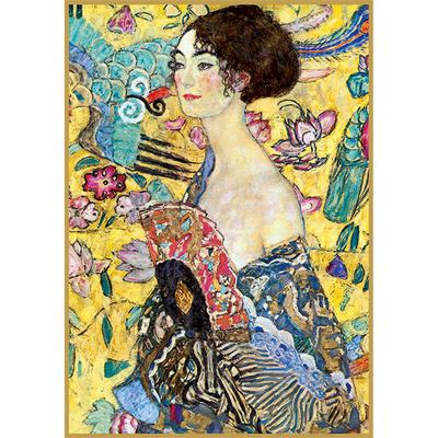 Dame avec fan, klimt