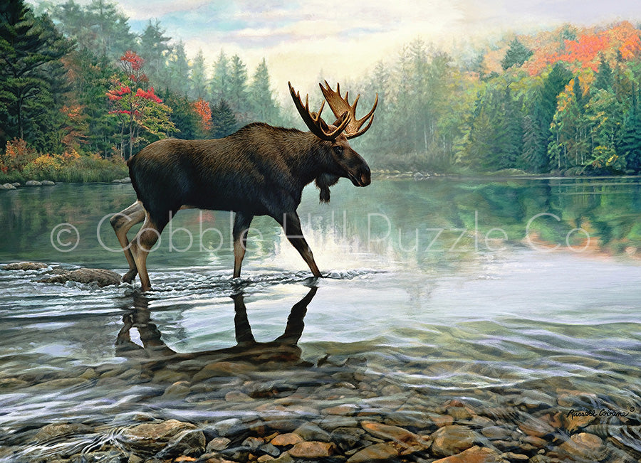 Moose Crossing, Russell Cobane (1000pcs)
