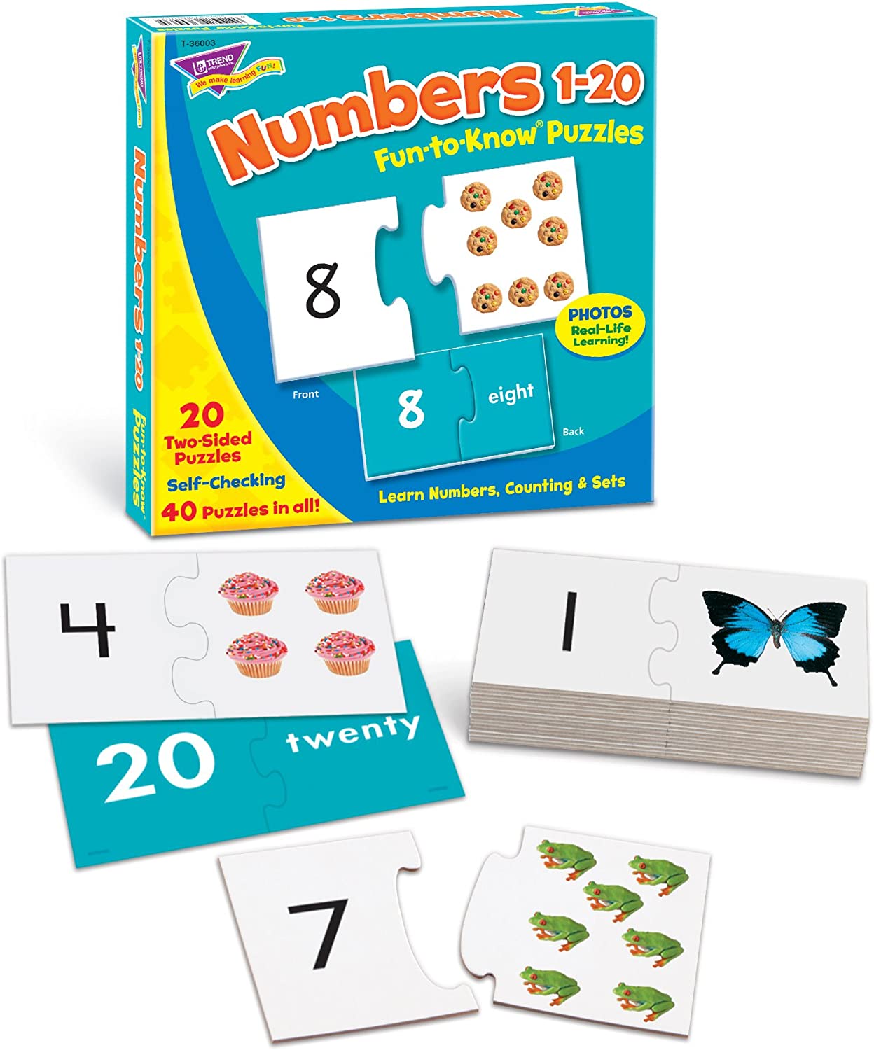 Numéros de PFG 1-20 puzzles amusants à savoir (utilisation / usagés - puzzles pour de bon)