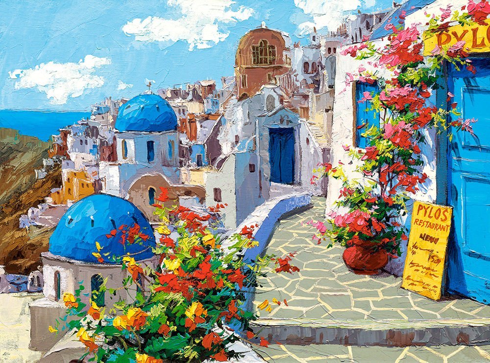 Spring in Santorini (2000pcs)