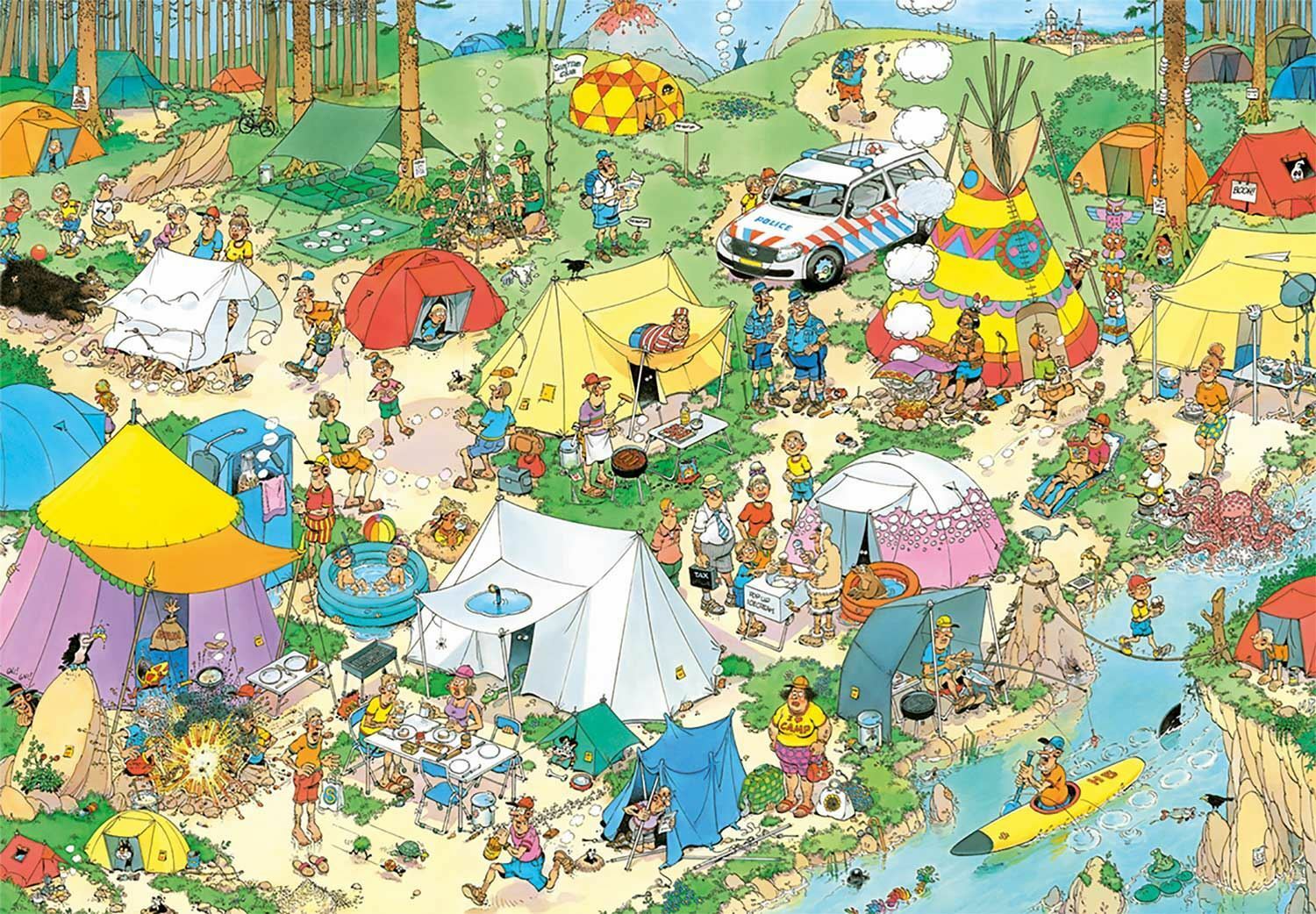 Camping dans la forêt (2000 PC)