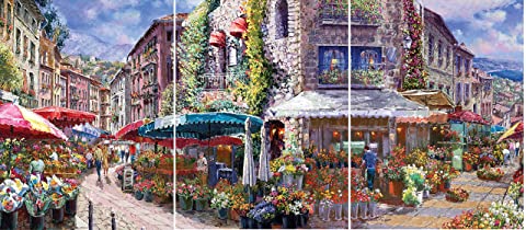 PFG Jardin de Fleur, Sam Park (1500pcs) Multiptyque 3-en-1 3-en-1 (utilisation / utilisée - puzzles pour de bon)