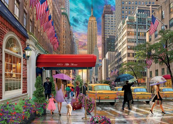 PFG Cities - New York, David Maclean (1000pcs) (Usage/Used - PUZZLES FOR GOOD)
