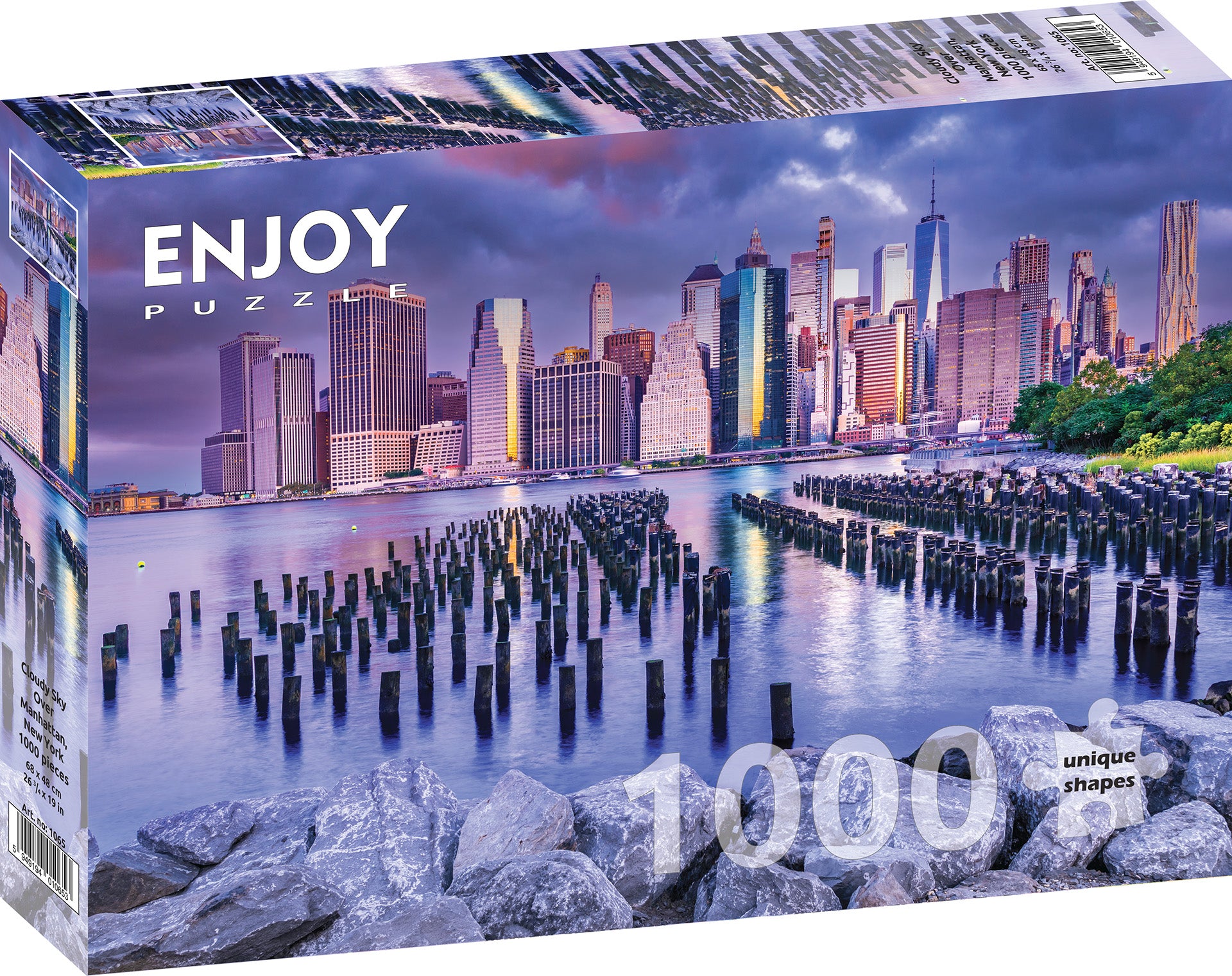 Enjoy- Cloudy Sky over Manhattan, New York (1000pcs)
