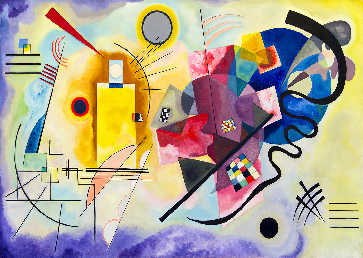 Vassily Kandinsky: bleu rouge jaune (1000pcs)