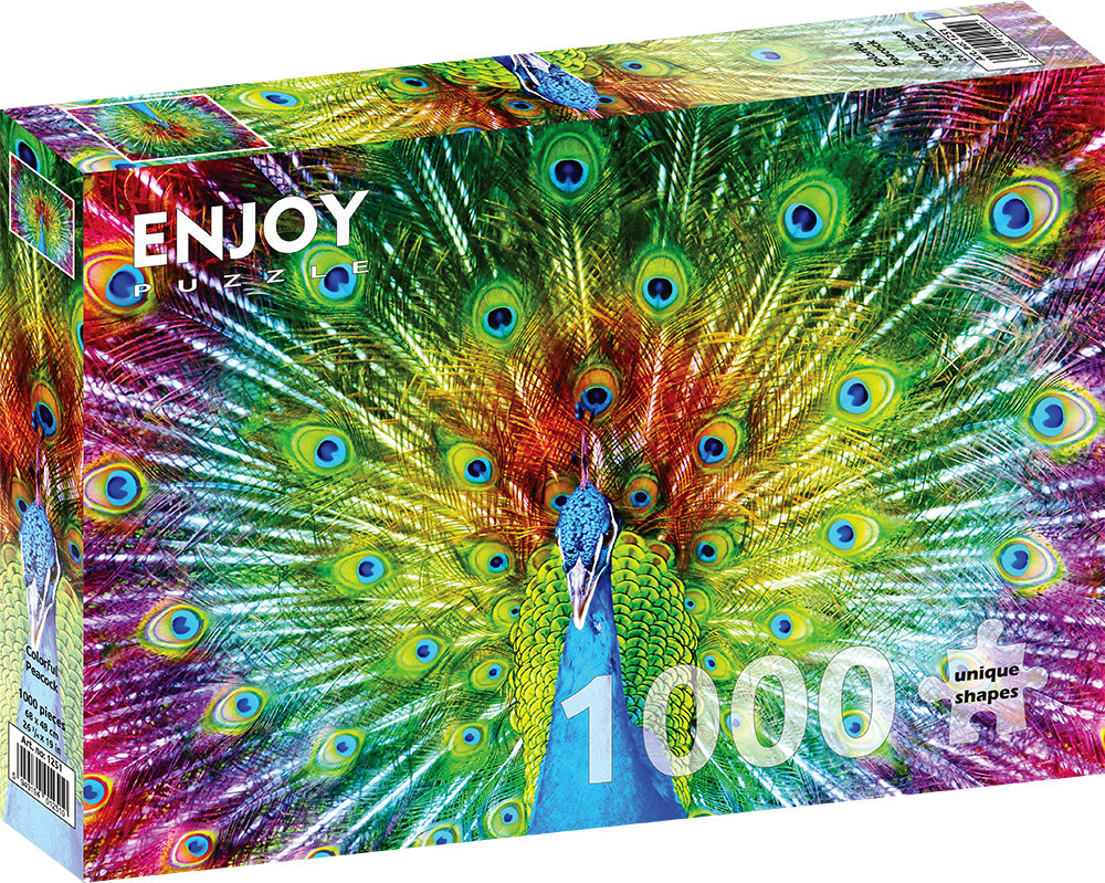 Enjoy- Colorful Peacock (1000pcs)