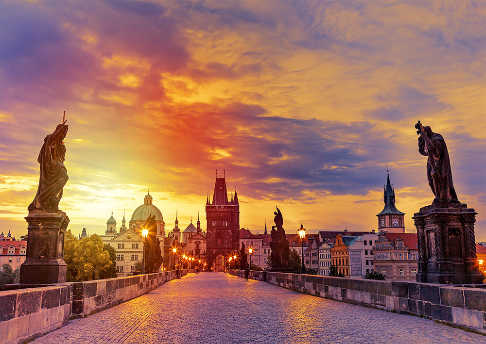Charles Bridge à Sunset, Prague (1000pcs)