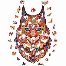 Lynx doux (taille M) (puzzle en bois)