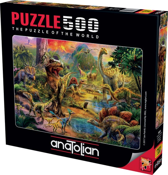 Paysage des dinosaures, Jan Patrik Krasny (500pcs)