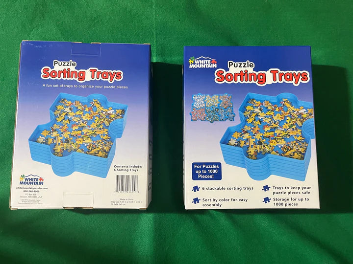 White Mountain Puzzle Sorting Trays