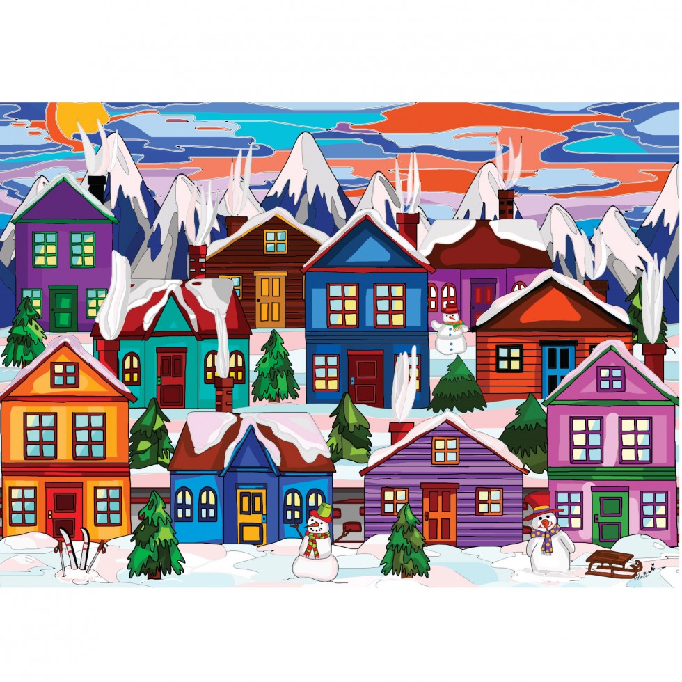 Neige très amusante (Plaisirs d'Hiver), Anie Maltai (1000pcs)