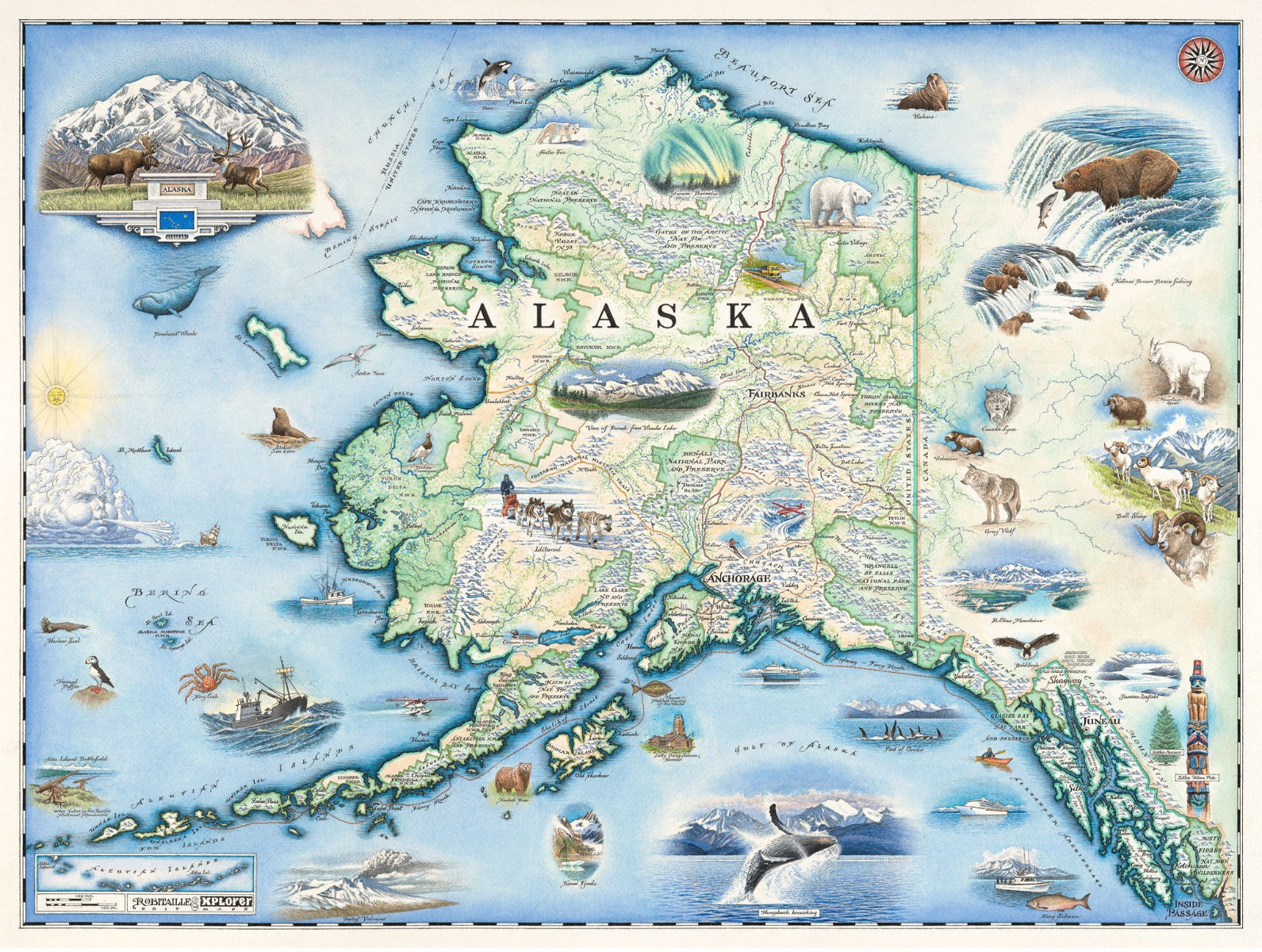 Alaska State Map - Xplorer Maps