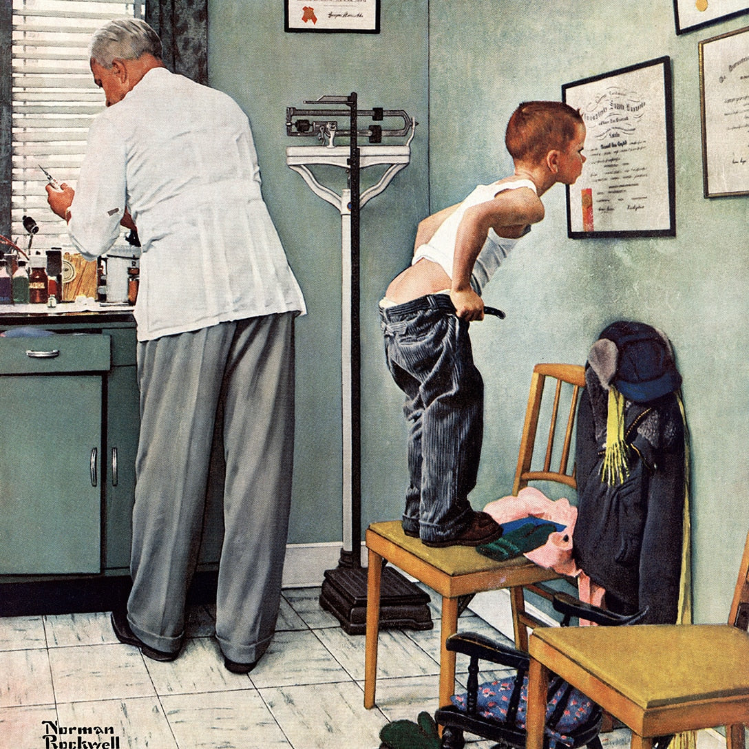 Post du samedi soir - Au Docteur, Norman Rockwell (1000pcs)