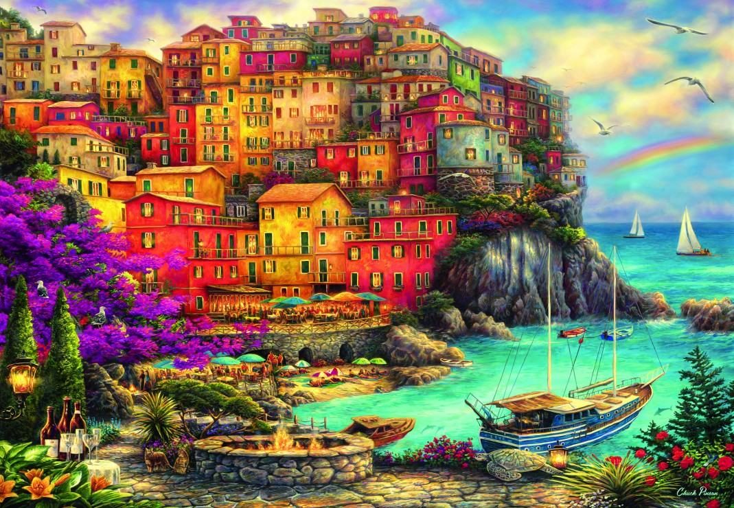 Une belle journée à Cinque Terre, Chuck Pinson (1000pcs)