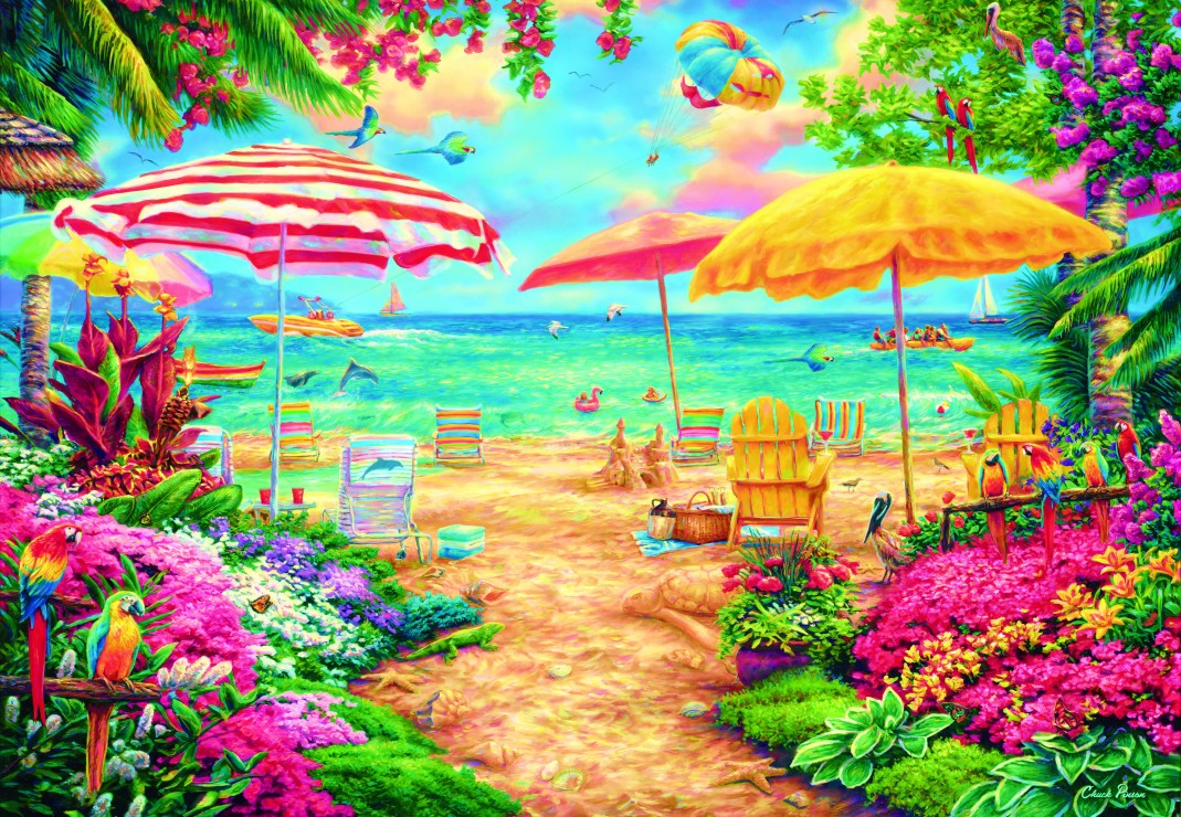 DMG Une journée parfaite à la plage, Chuck Pinson (1000pcs) (boîte endommagée)