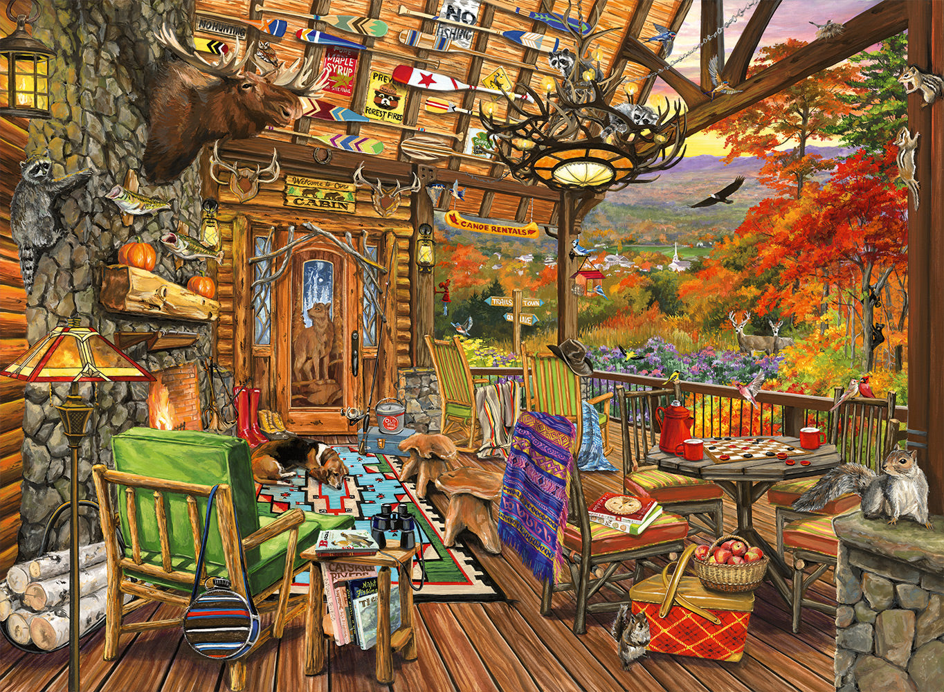 DMG Adirondack Porch, Joelle McIntyre (3000pcs) (DAMAGED BOX)
