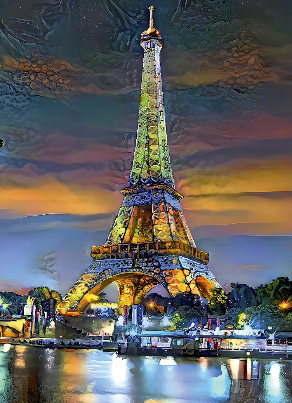 Eiffel Tower at Sunset, Paris, France (1000pcs)