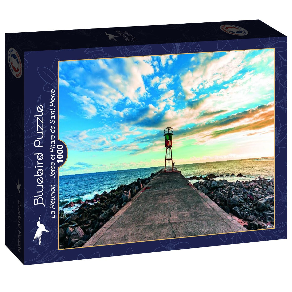 Reunion Island - Pier et phare de Saint Pierre (1000pcs)