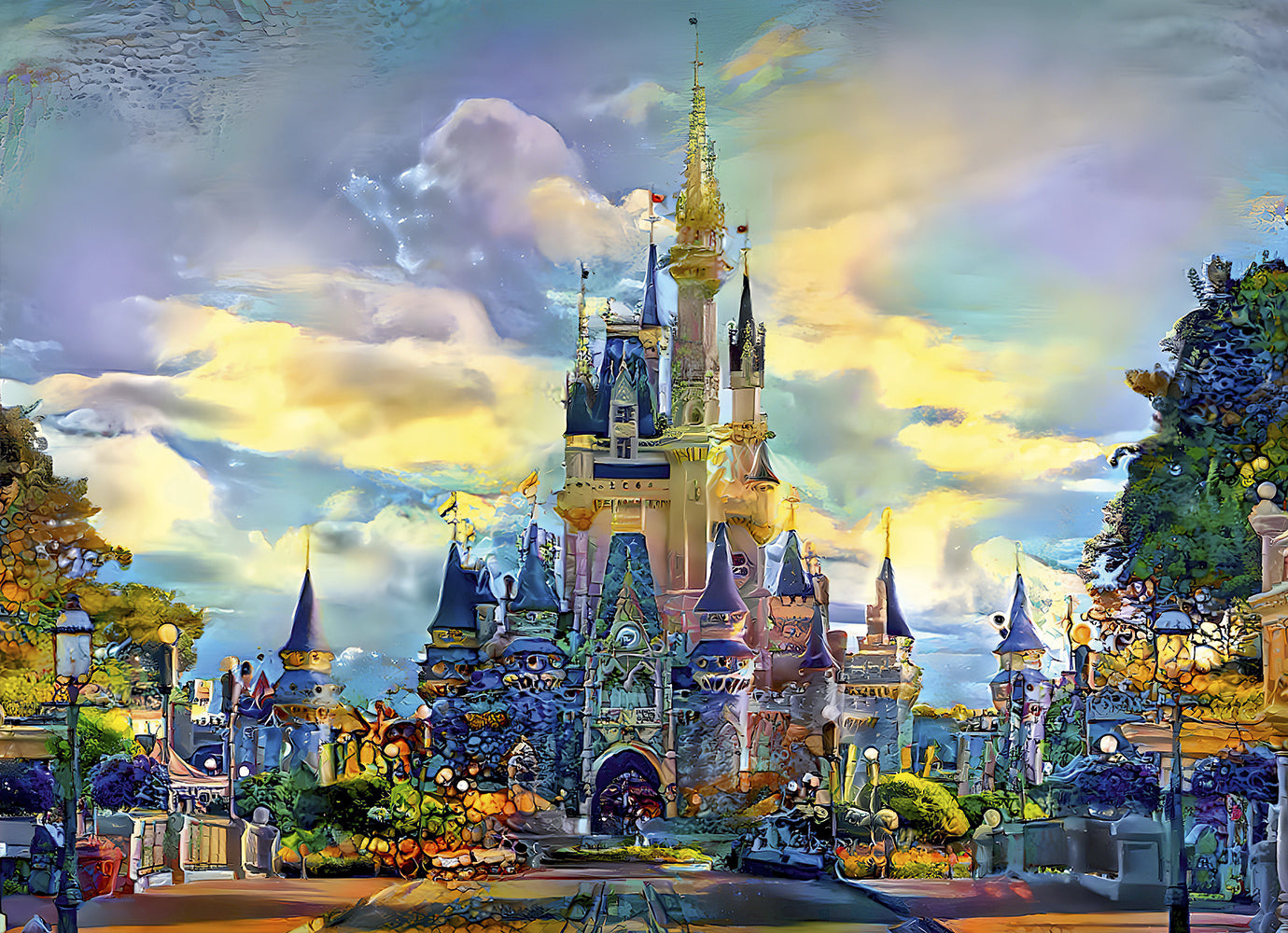 DMG Walt Disney World Castle, Orlando, Floride, États-Unis (1000pcs) (boîte endommagée)