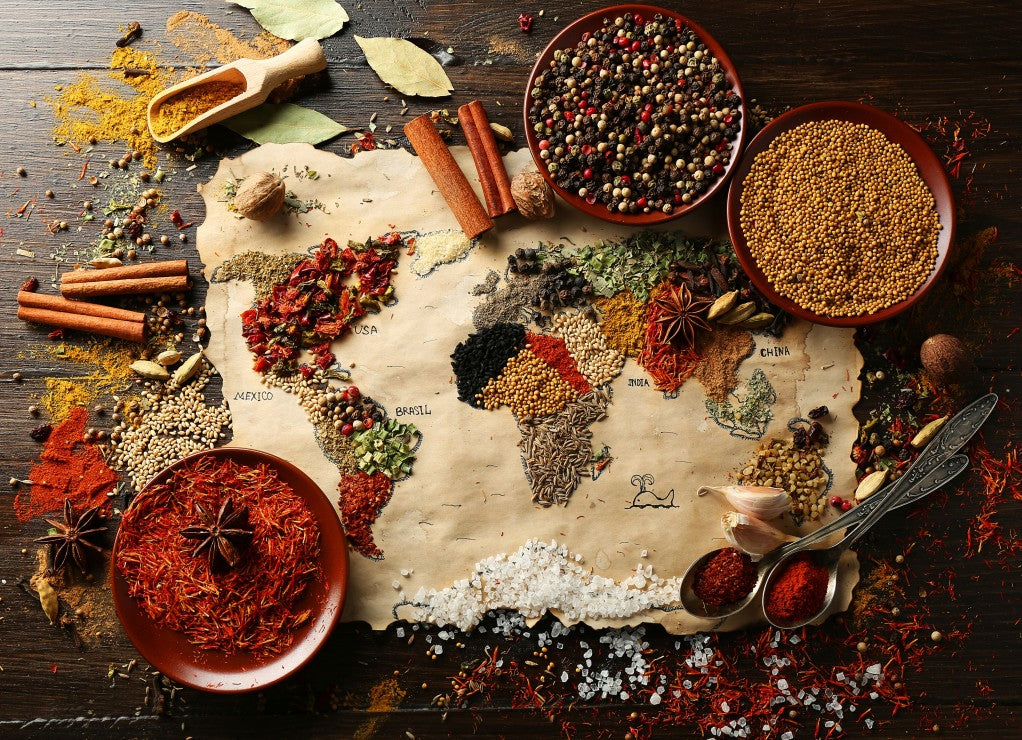 Carte du monde en épices (3000pcs)